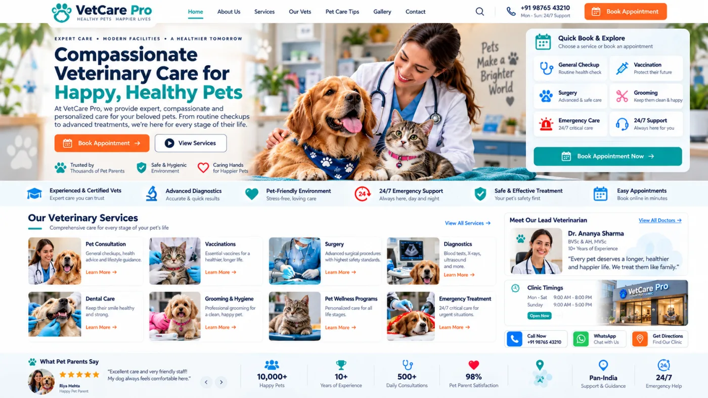 Veterinary Clinic Website