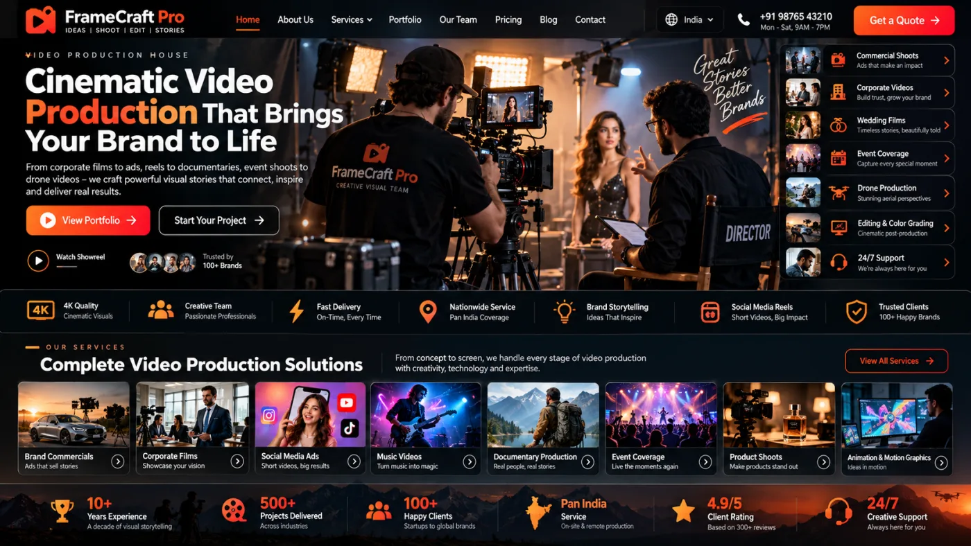 Video Production House Website
