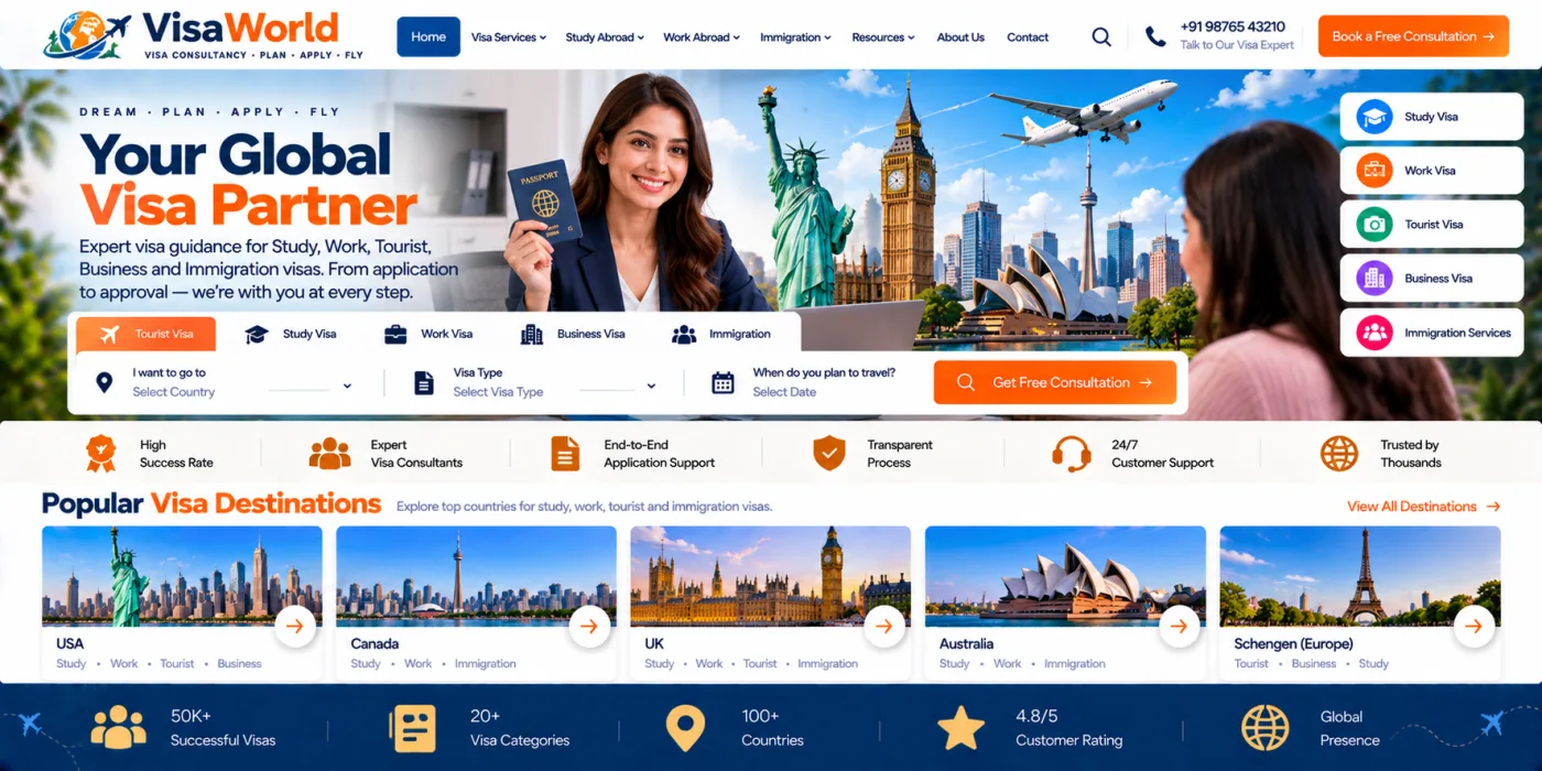 Visa Consultancy Website