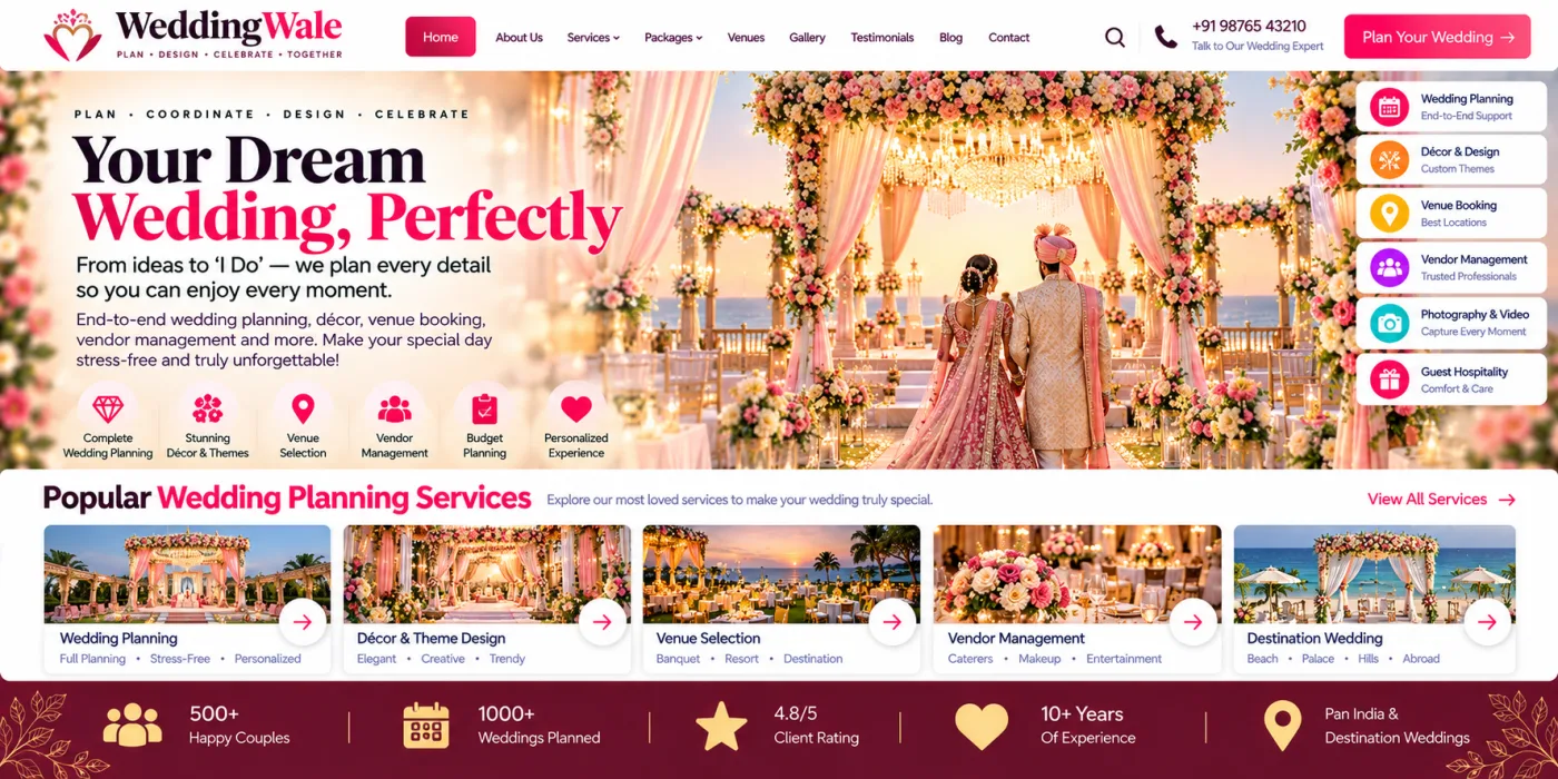 Wedding Planner Website