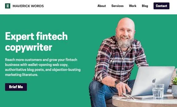 Writer & Copywriter Website preview